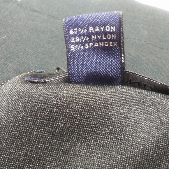 Lands' End Black Scoop Keyhole Bodycon Sheath - Picture 8 of 8